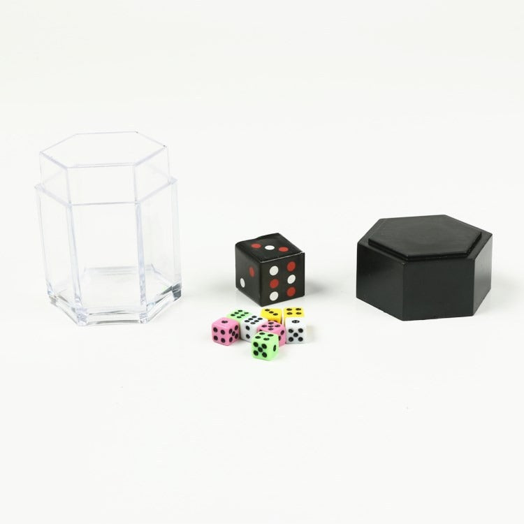 Color Explosion Dice Chamber Close Up Magic